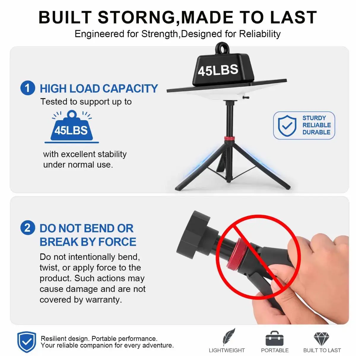 Ultra-Stable Low-Profile Starlink Mini Tripod Ground Mount - Image 5